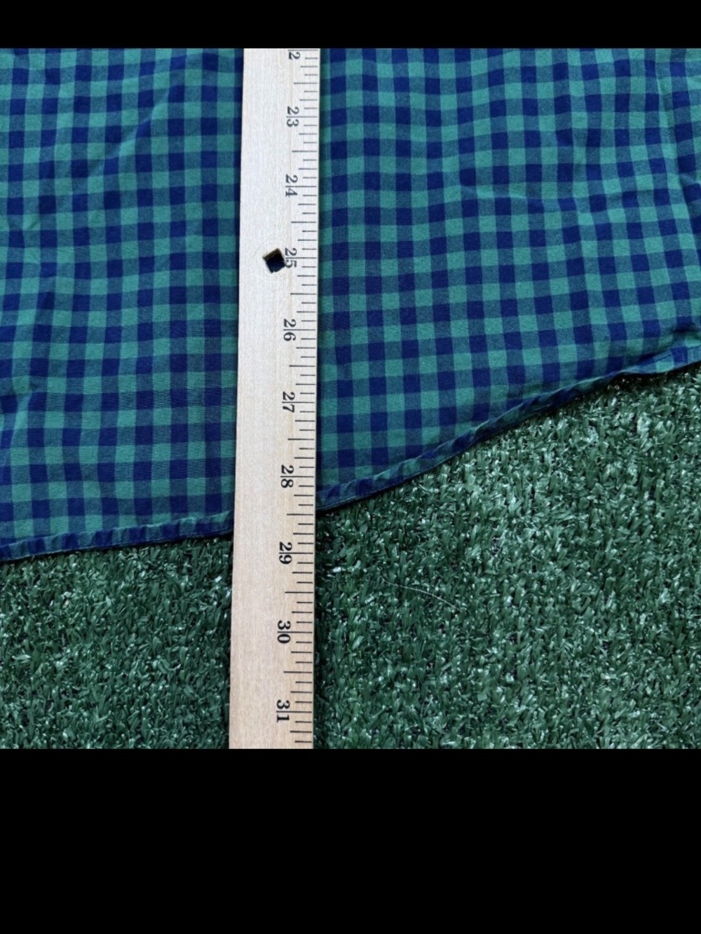 Untuckit Button Up Shirt Mens Size 2XL Green Plaid Checkered Long Sleeve - Picture 4 of 4